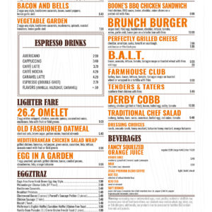 ZEGGZ menu Louisville